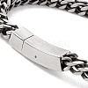 304 Stainless Steel Rope Chains Bracelet for Men Women STAS-E001-01AS-4