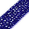 Electroplate Glass Beads Strands EGLA-A044-T2mm-A06-1