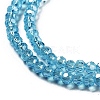Electroplate Transparent Glass Beads Strands EGLA-A035-T3mm-A08-3