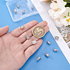 12Pcs 12 Styles Brass Micro Pave Cubic Zirconia Tube Bails KK-PH0013-25-3