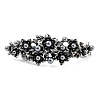 Flower Alloy Rhinestone Hair Barrettes PHAR-S604-01AS-01-1
