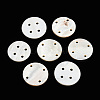 Natural Freshwater Shell Buttons SHEL-N032-217-2
