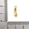 Brass Micro Pave Cubic Zirconia Ice Pick Pinch Bails KK-G600-24G-02-3