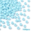 100Pcs Opaque Acrylic Beads MACR-YW0003-84G-1