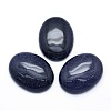 Synthetic Blue Goldstone Cabochons X-G-P393-I16-1