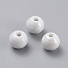Glazed Porcelain Beads PORC-D001-16mm-04-1