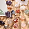 78Pcs 5 Style Natural Amethys & Rose Quartz & Green Aventurine & Botswana Agate & Dendritic Agate Beads G-LS0001-06-5