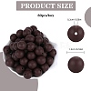 80Pcs Round Silicone Focal Beads SIL-SZ0001-24-13-2
