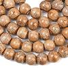 Handmade Fancy Antique Glazed Porcelain Ceramic Round Beads Strands PORC-L019-13mm-06-2