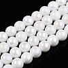 Electroplate Opaque Glass Beads Strands GLAA-T032-P8mm-AB02-1