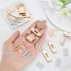 2 Sets Alloy Bag Lock Clasp Set FIND-WR0006-90-3