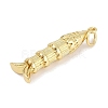 Brass Micro Pave Cubic Zirconia Pendants KK-Q028-69G-02-1