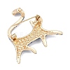 Alloy Rhinestone Lapel Pins for Backpack Clothes LS-JEWB-P055-06G-02-2