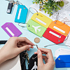 CRASPIRE 16 Sets 8 Colors PVC Plastic Luggage Bag Tags AJEW-CP0001-98-3