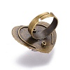 (Jewelry Parties Factory Sale)Adjustable Electroplate Glass Finger Rings RJEW-JR00250-01-2