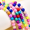 Baking Paint Glass Beads Strands DGLA-MSMC001-11-4