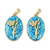Rack Plating Brass Pendants KK-U032-91G-05-1