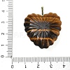 Natural Tiger Eye Carved Pendants G-C276-01G-11-3