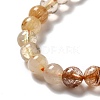 Natural Rutilated Quartz Beads Strands G-B029-B02-02-3
