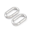 Rhodium Plated 925 Sterling Silver Spring Gate Rings X-STER-K173-24P-2