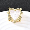 Brass Cuff Rings for Women RJEW-F183-02B-G-1
