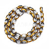 Electroplate Glass Beads Strands EGLA-N008-015H-2