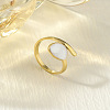 304 Stainless Steel Enamel Cuff Rings FS-WG277BE-14-1