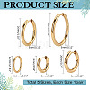 5 Pairs 5 Styles PVD Vacuum Plating 304 Stainless Steel Huggie Hoop Earrings for Women EJEW-ME0001-07-2