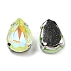 Mocha Fluorescent(MI) Teardrop Sew on Rhinestone GGLA-R043-02B-P04-2