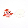 2-Hole Printed Wooden Buttons WOOD-WH0104-07-1