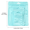 100Pcs 5 Styles Macaron Color Plastic Yin-yang Resealable Bags OPP-YW0001-06A-3