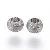 Non-Tarnish 304 Stainless Steel Textured Spacer Beads LS-X-STAS-P108-04P-1