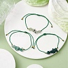 3Pcs 3 Styles Gemstone Braided Bead Bracelets BJEW-JB11146-04-2