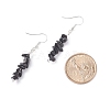 Natural Obsidian Chips Beaded Jewelry Set SJEW-JS01232-01-8