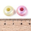 UV Plating Opaque Acrylic European Beads X-OACR-N160-03-3