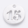Non-Tarnish 304 Stainless Steel Pendants X-STAS-F233-15-P-1