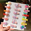 40Pcs 4 Colors PVC Plastic with Polymer Clay Cabochons KY-CJ0001-43-7