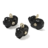 Natural Obsidian Carved Pendants GG-CBA105B-03H-G-1