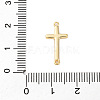 Brass Connector Charms KK-V016-24G-3