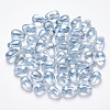 Transparent Spray Painted Glass Charms X-GLAA-R211-03-D04-1