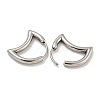 316 Surgical Stainless Steel Hoop Earrings EJEW-D096-18H-AS-2