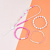 DIY 10 Style ABS & Acrylic Beads Jewelry Making Finding Kit DIY-N0012-05J-4