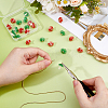 24Pcs 2 Colors Plastic Pendants KY-DC0001-50-3