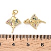 Brass Micro Pave Cubic Zirconia Pendants KK-A291-12H-G02-3