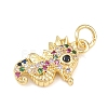 Brass Micro Pave Cubic Zirconia Pendants LS-KK-H525-01D-G-2