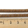 Electroplated Synthetic Non-magnetic Hematite Beads Strands G-K361-A05-02-4