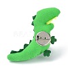 Cartoon Dinosaur Non Woven Fabric Brooch JEWB-Z001-06-2