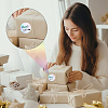 Round Dot Paper Holographic Thermal Printable Label Stickers STIC-WH0004-43-6