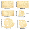 3 Sets 3 Style Fish Acrylic Mirror Wall Stickers DIY-CF0001-02A-3