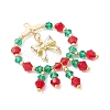 Christmas Themed Handmade Glass Beads Pendants PALLOY-MZ00795-01-3